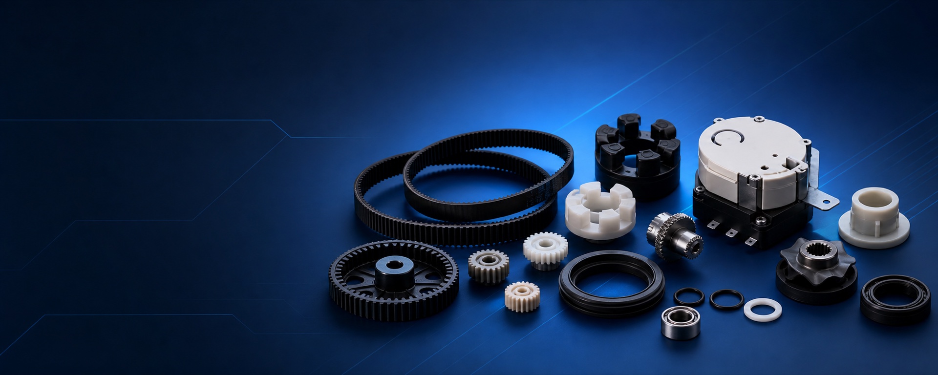 LongGear storefront image presenting belts and small-appliance replacement components